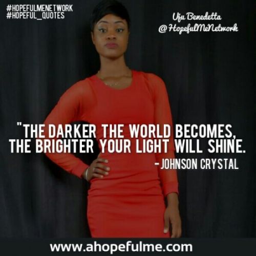 Your light is bright 