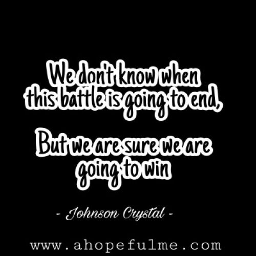 We are going to win 