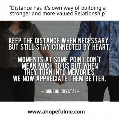 Keep the distance 