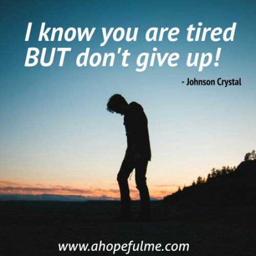 Don't give up now
