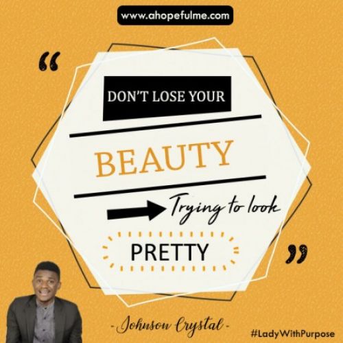 Don't lose your beauty 