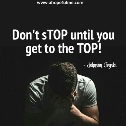 Until you get to the Top 