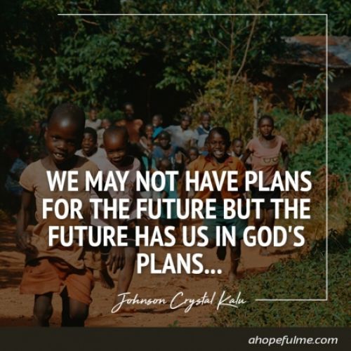 In God's plan 
