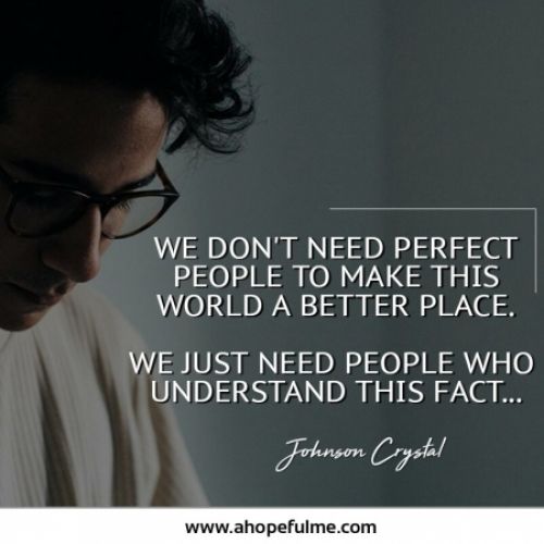 We don't need perfect people 