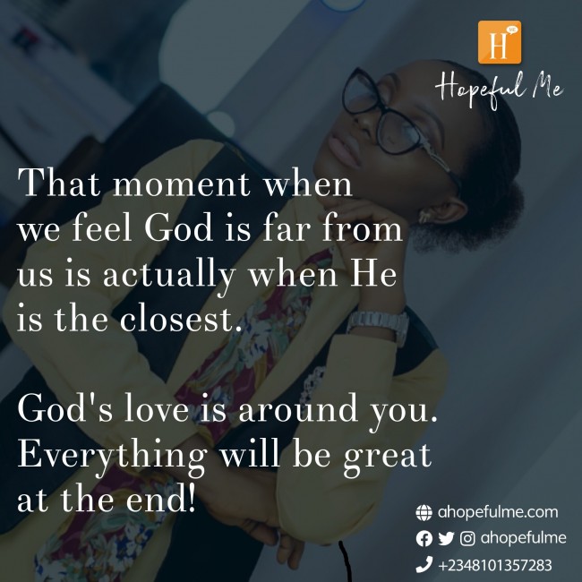 God is with you 