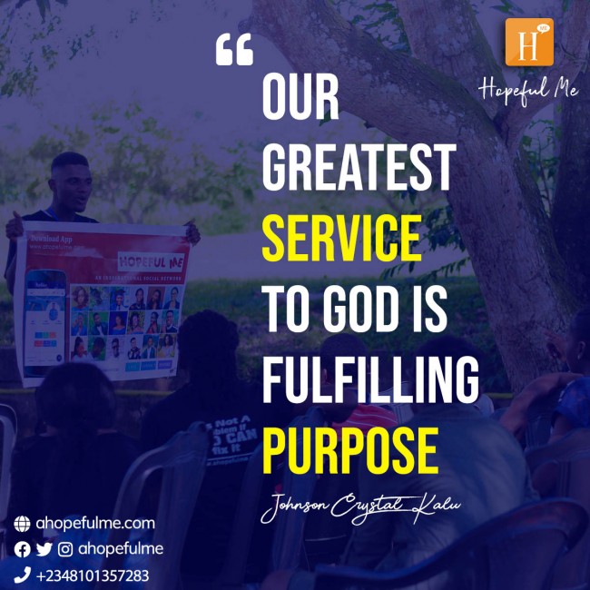Fulfil purpose 