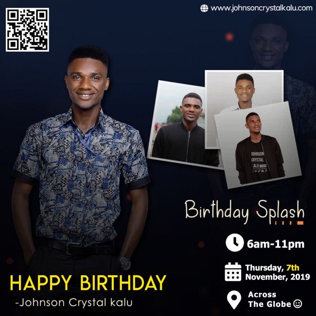 Happy birthday Johnson Crystal Kalu 