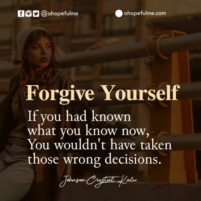 forgive yourself 