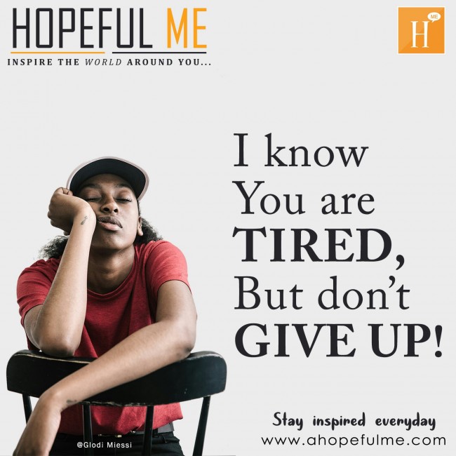 But Don't give up 