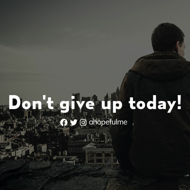 Don't give up 