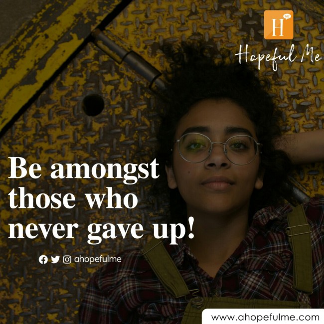 Don't give up 