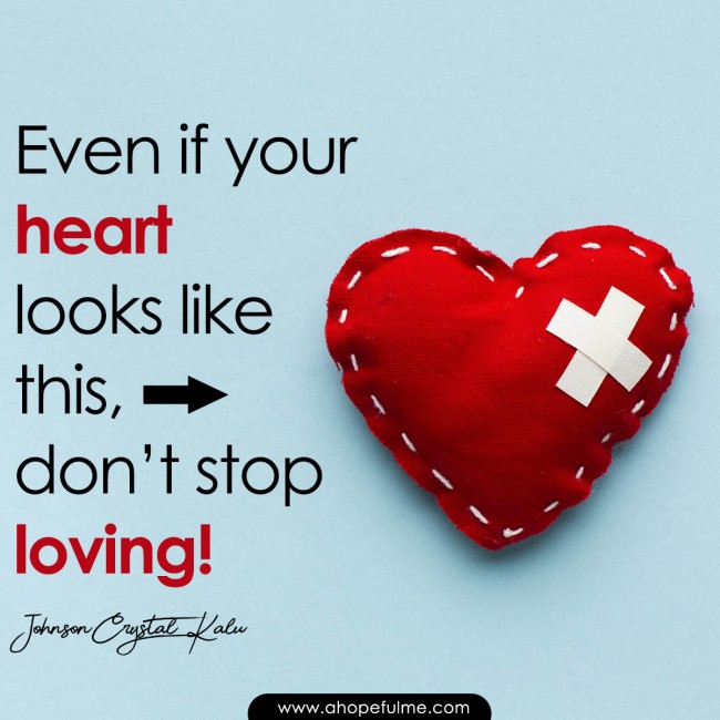 Don't stop loving 