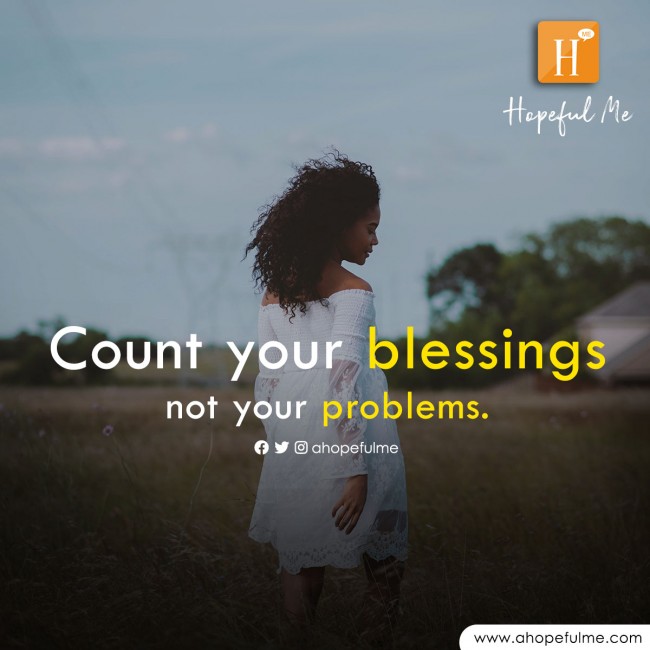Count your blessings 