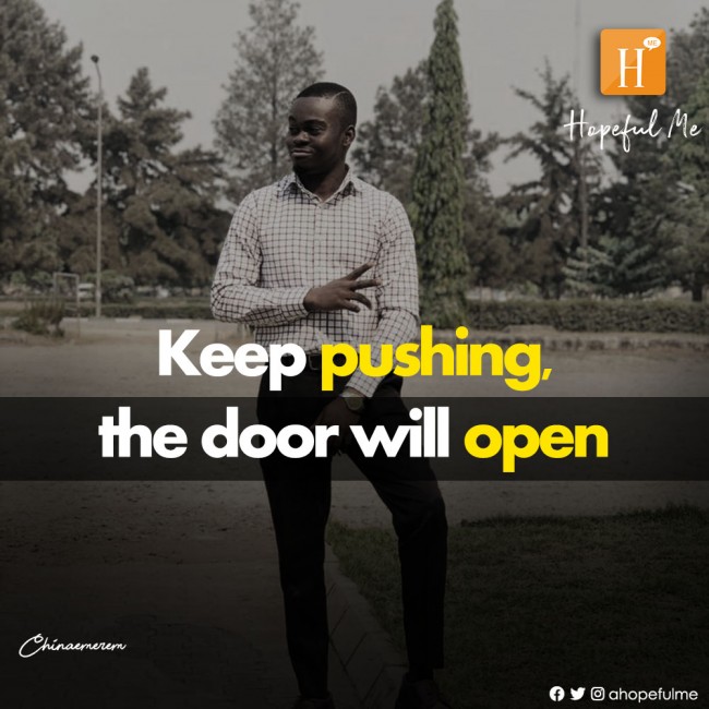 The door will open 