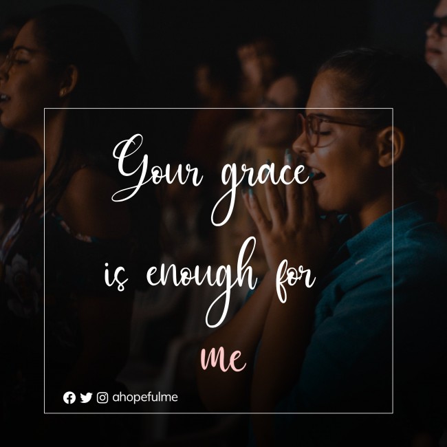 Grace is enough 
