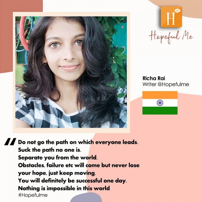 Message by Richa Rai