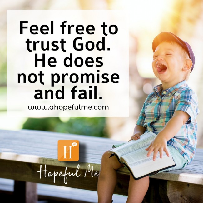 FEEL FREE TO TRUST GOD
