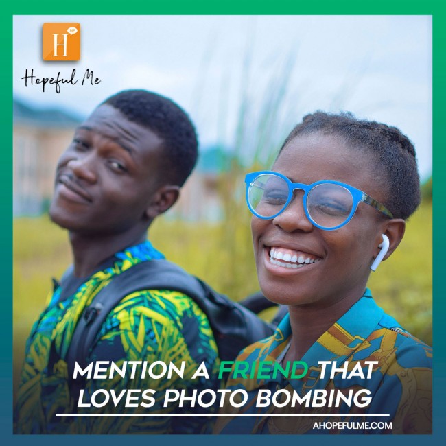 Mention your favorite photobomber