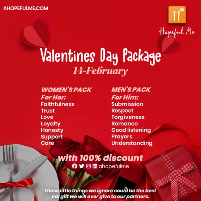 Valentine packages