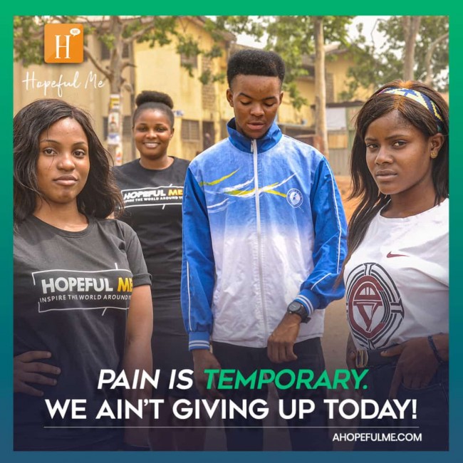 We are not giving up 
