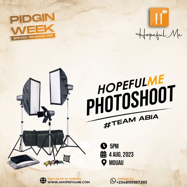 Pidgin week photoshoot 