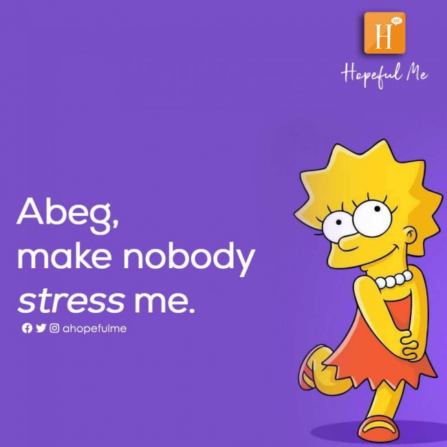 I don't want stress