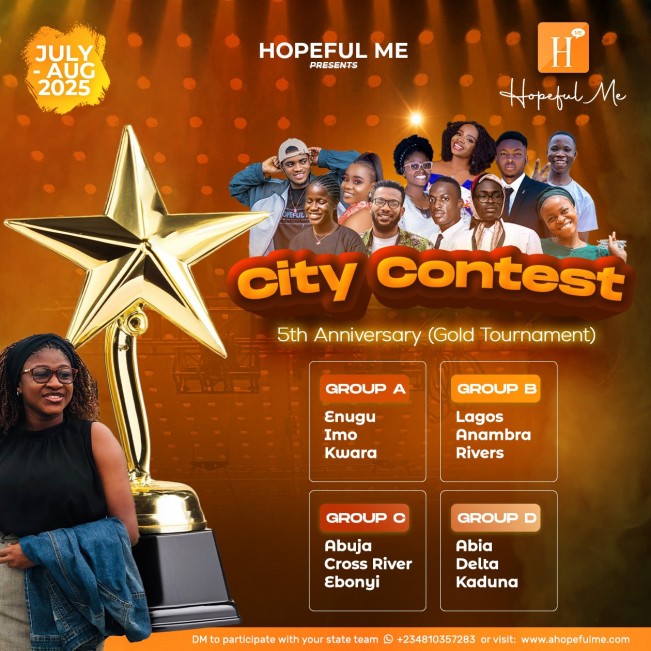 2025 HopefulMe City Contest: The Gold Tournament!