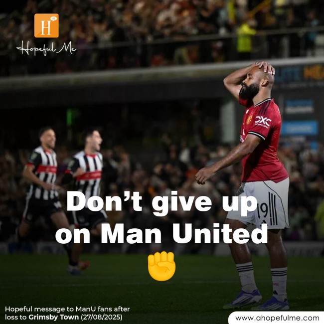 Dont give up on ManU