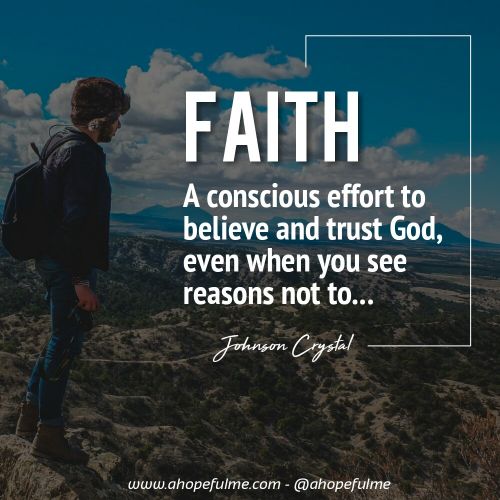 Have faith 