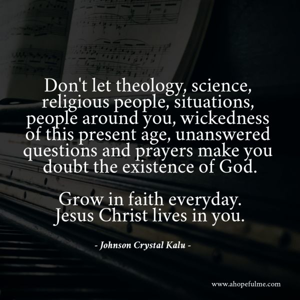 Christ lives in you  
