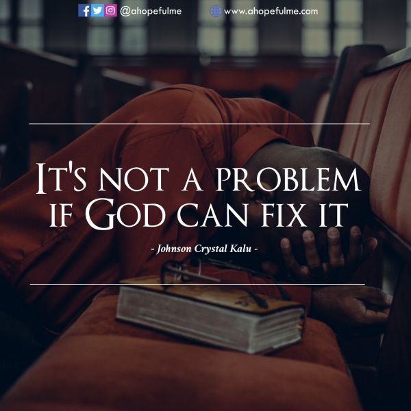 It's not a problem 