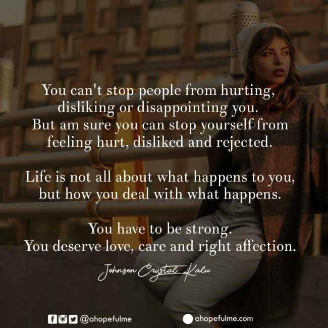 Deal with what happens 
