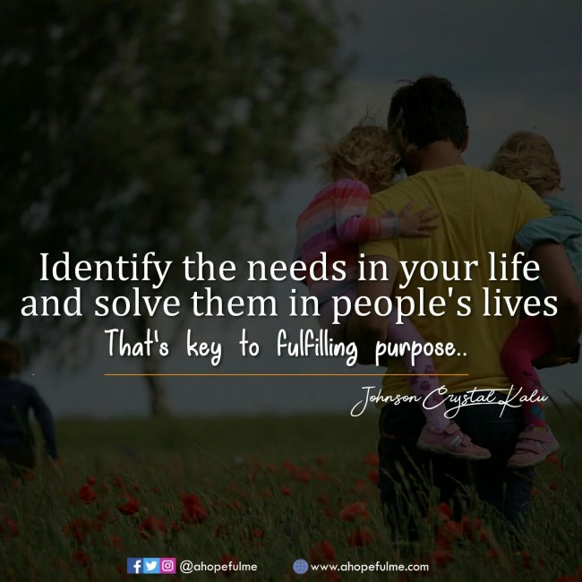 fulfilling purpose 
